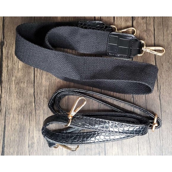 KELLY CROC BIRKIN-STYLE BAG MEDIUM BLACK Back in S - Picture 10 of 10